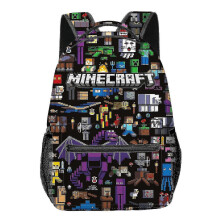 (3) Minecraft Primary And Secondary School Students' Schoolbags Children's Backpacks Backpacks For Primary School Students