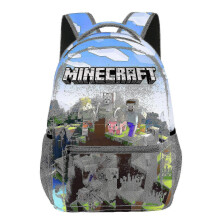 (5) Minecraft Primary And Secondary School Students' Schoolbags Children's Backpacks Backpacks For Primary School Students