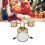 Miniature Drum Set Replica Musical Instrument Model Dollhouse Decor with Box 14