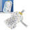 Baby Bath Cushion White Crown Pattern Adjustable 2