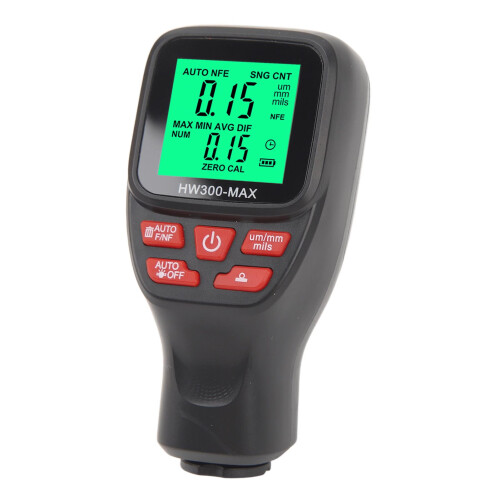 Coating Thickness Gauge 0-2000um Black 8.5x4x3cm