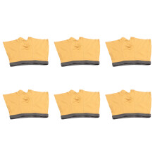 6 Stück weiche Baumwolle Herren 2XL 3D Slips Ziegelgelb
