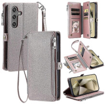 (Style D, Multicolor) Stylish Wallet Case for Galaxy A16 5G/4G - TPU & PU Leather Cover with Straps