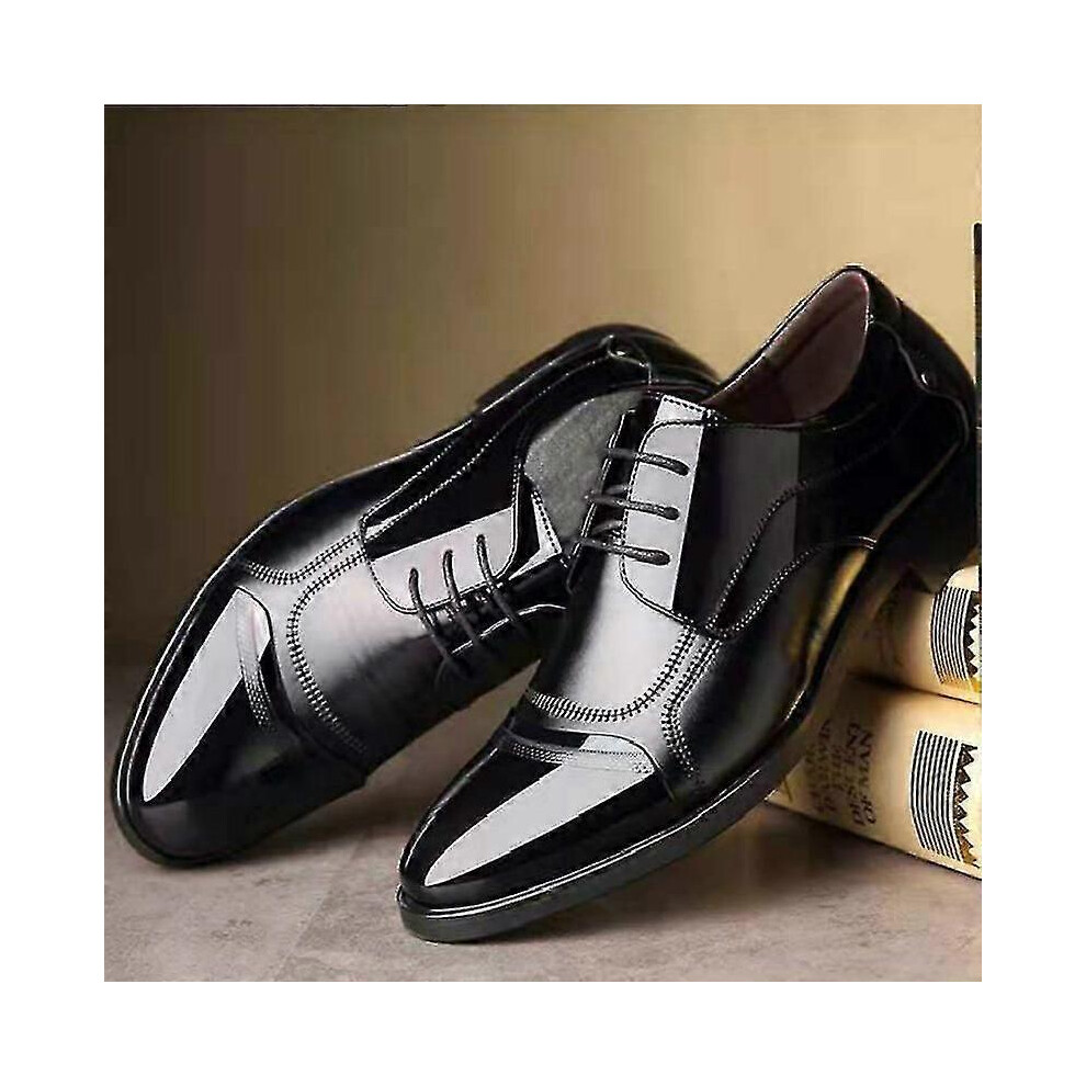 Gallery Detail: 44 Black Luxury Business Oxford Leather Shoes Men Breathable Rubber