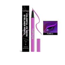 (Purple 0.6G) Eelhope Party Neon Liquid Eyeliner Silky Smooth Easy To Color Suitable For Prom Party Eye Makeup