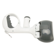 Portable Plastic Pet Poop Jaw Scoop with Waste Bag