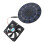 10W Monocrystalline Solar Fan 16x12cm Black 1