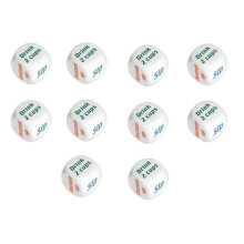 (D) 1 Piece Party Wager Dice Game - Fun Dinner Dice in Random Colors for Entertainment & Group Activities