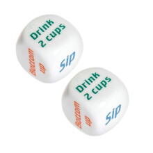 (B) 1 Piece Party Wager Dice Game - Fun Dinner Dice in Random Colors for Entertainment & Group Activities