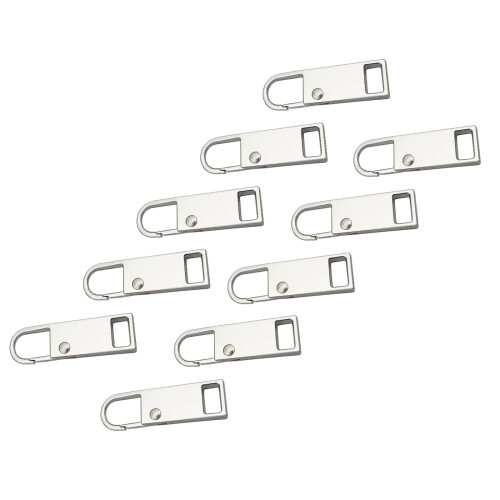 Zipper Pull Replacement Detachable Zipper Repair Kit-Silver
