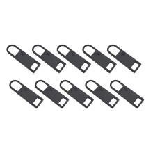 Zipper Pull Replacement Metal Zipper Handle Mend Fixer-Black
