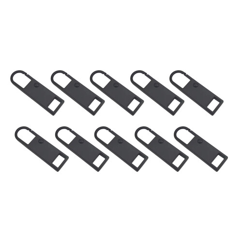 Zipper Pull Replacement Metal Zipper Handle Mend Fixer-Black