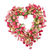 Good Looking Plastic Tulips Floral Wreath for Valentines Day-13
