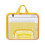 Sturdy Mesh Document Organizers with Multiple-Yellow 1