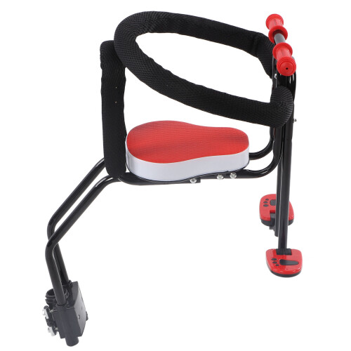 Front Toddler Bike Seat, Iron, Adjustable Pedal