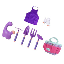 Realistic Children Garden Tool Set Toy for Safe Outdoor-Purple