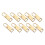 Zipper Pull Replacement Metal Zipper Handle Mend Fixer Tab-Gold 1