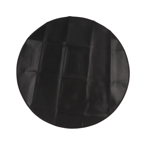Under Grill Mat 36x36in Round Fireproof Black Pad 2