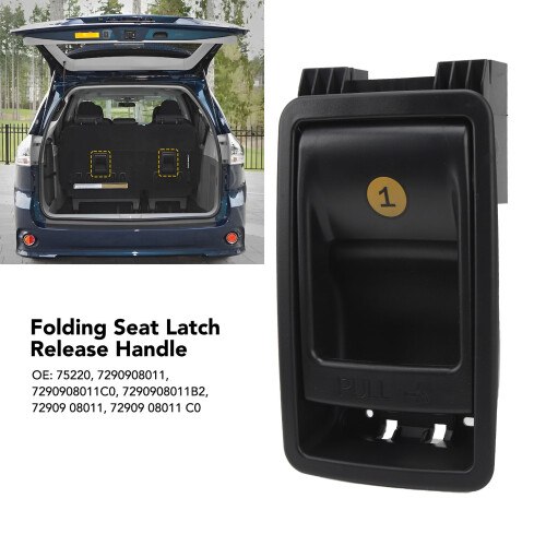 Folding Seat Latch Release OE 75220 Sienna Black 2