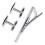 Durable Exquisite Copper Tie Clip & Cufflinks Set 12