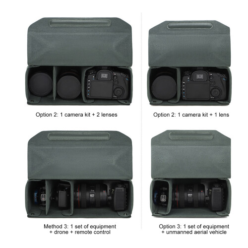 Functional Multi Feature DSLR Camera Insert Bag-grey L 1