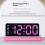 LED Digital Alarm Clock with 3 Brightness Dimmer Alarm-Blue 5