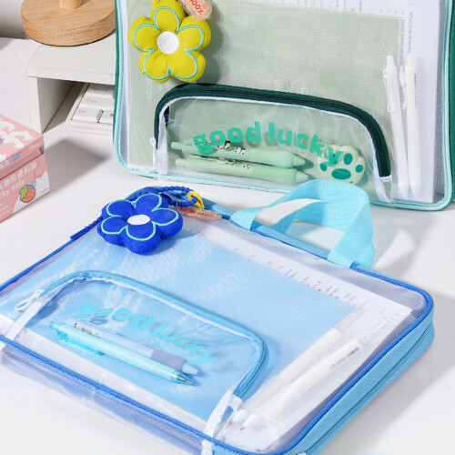 Sturdy Mesh Document Organizers with Multiple-Yellow 2