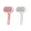 Button Hair Ejection Pet Sprays Comb For Gentle Massage-White 2