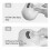 Button Hair Ejection Pet Sprays Comb For Gentle Massage-White 6