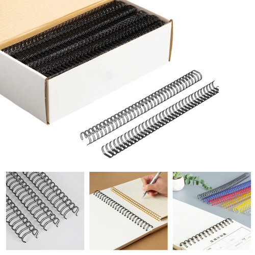 100Pcs Multi Hole Binding Coils Iron Metal Binding Rings 23-TE 2