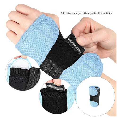 Wrist Guard Breathable Wrist Support Sleeve-black ple right 1