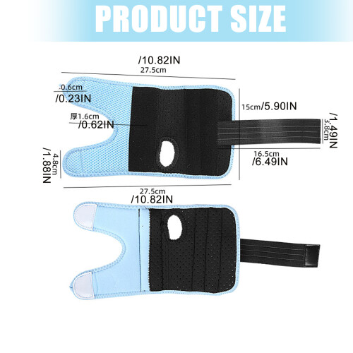 Wrist Guard Breathable Wrist Support Sleeve-black ple right 2