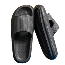 (42-43, Black) Summer Slides Slippers Platform Beach Sandals Unisex Slippers Quick Drying Tw