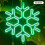 (Green) 40cm Large Snowflake String Light Outdoor Snowflake Led Hanging Lamp Backyard XiXi 1
