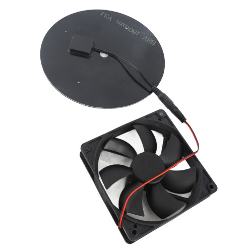 10W Solar Exhaust Fan, 16cm Panel, 12cm Fan 1