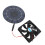 10W Monocrystalline Solar Fan 16x12cm Black 3