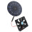 10W Monocrystalline Solar Fan 16x12cm Black 8