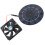 10W Monocrystalline Solar Fan 16x12cm Black 12