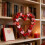 Valentine's Days floral wreath ornament-4 5