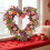 Valentine's Days floral wreath ornament-4 6