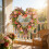 Valentine's Days floral wreath ornament-4 7