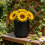 Metal Flower Pot Decorative Vase Practical Flowerpot Modern-S 5