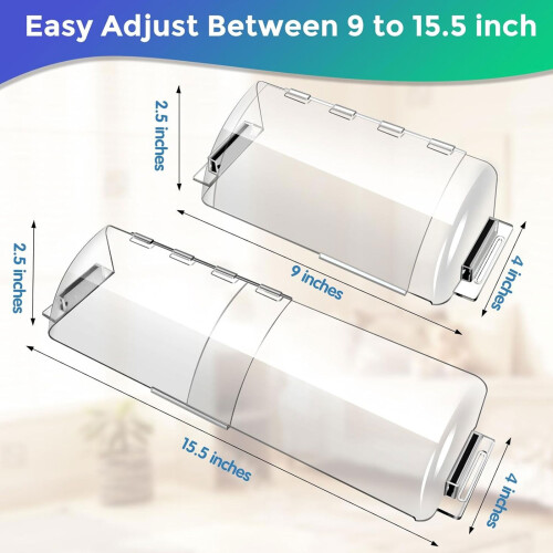 4Pcs Adjustable Vent Deflectors Replacement Magnetic Adjustable 2