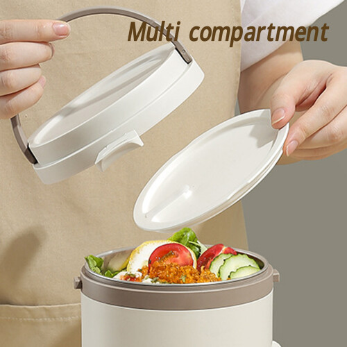 Insulated Bento Box 700ml 304 SS + PP Leakproof 2