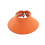 (Adjustable, Orange) Women's Empty Top Sun Hat Foldable Wide Brim UV Protection Hat for Hiking 1