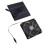 20W Solar Exhaust Fan 12cm, 14.5x14.5cm PanelBlack 12