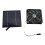 20W Solar Exhaust Fan 12cm, 14.5x14.5cm PanelBlack 13