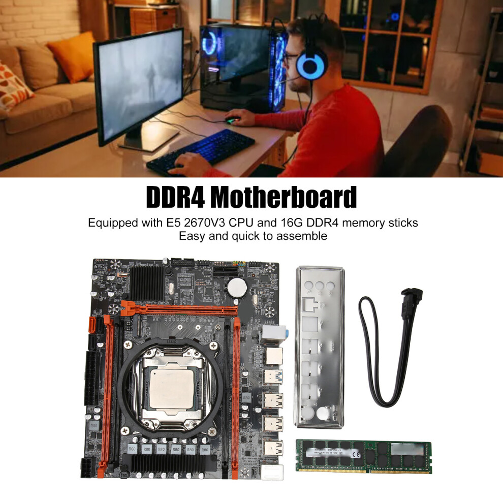 Dual Channel X99 Lga2011-3 Motherboard With Cpu 7790334044605
