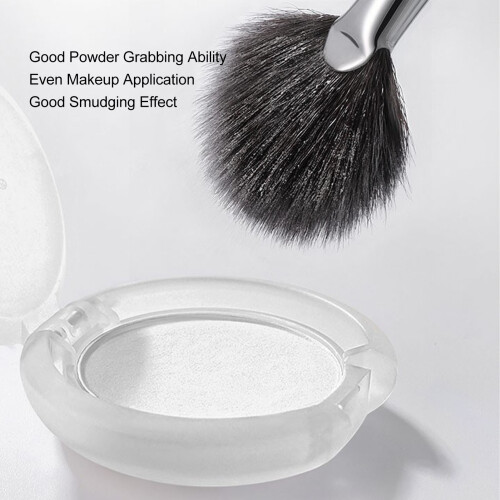 Mini Fan Highlighter Brush - Solid Wood, Fiber 2