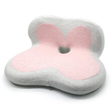 (Pink) Seat Cushion Lumbar Support Pillow for Office Chair Car Memory Foam Chair Cushion Back Pain Relief